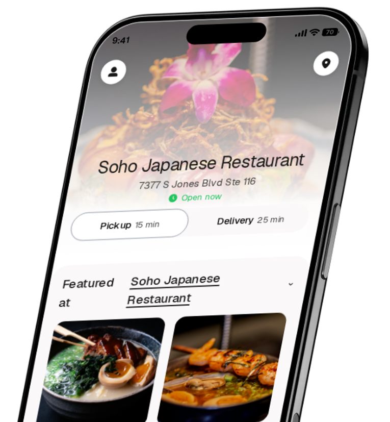 Soho Japanese Restaurant app preview